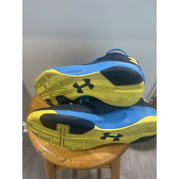 Under Armour Mens Rocket 1264224-410 Blue Basketball Shoes Sneakers Size 11 - Picture 3 of 4